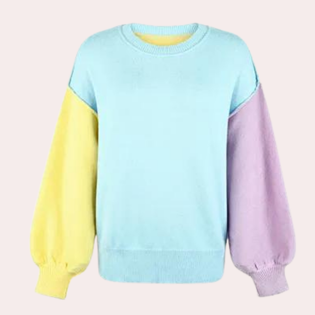 Chloé | Pull à Blocs de Couleurs pour Femmes